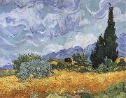A Wheatfield,with Cypresses, Vincent Van Gogh